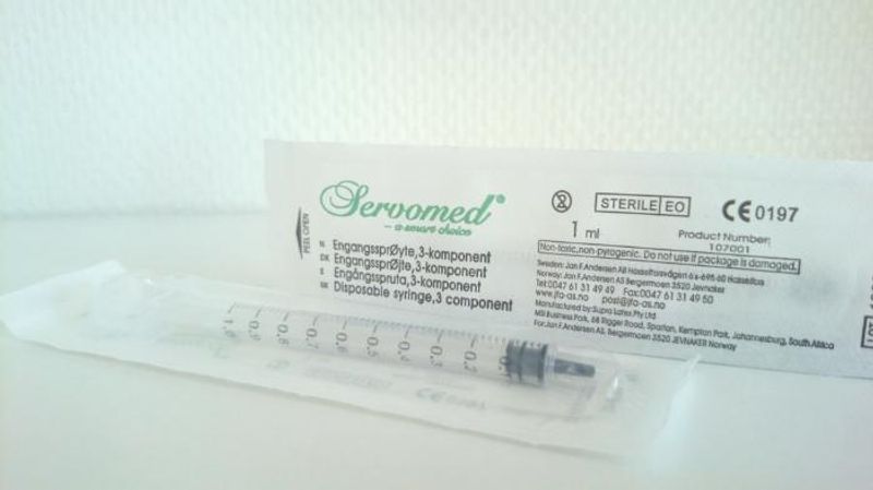 SERVOMED ENGANGSSPRØYTE