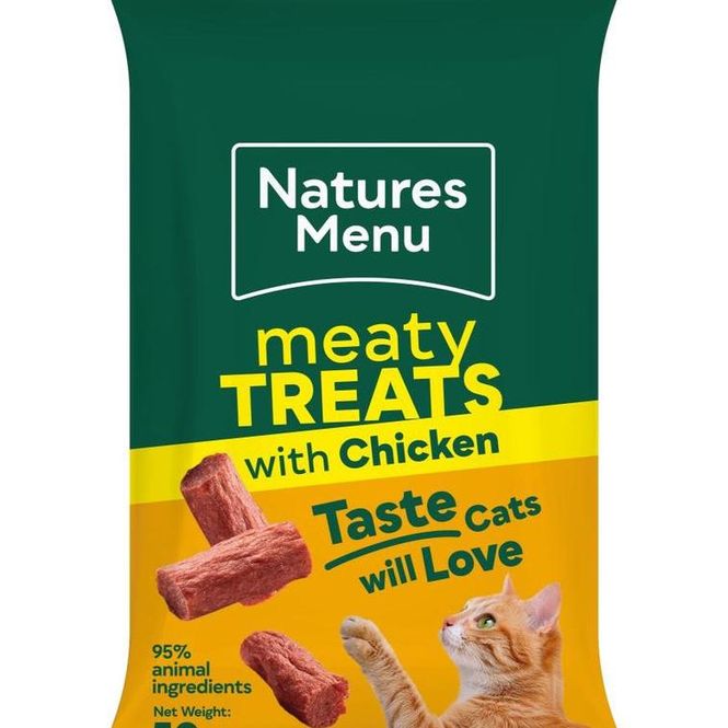 Hovedbilde Natures Menu katt Treats kylling og lever 60g ...