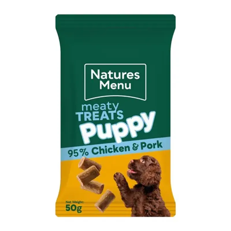 NATURES MENU PUPPY - KYLLING OG SVIN 50g 1.27